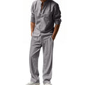 All-season linen men's casual loose breathable beach suit