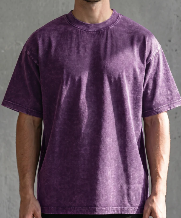 Pure cotton retro short-sleeved T-shirt