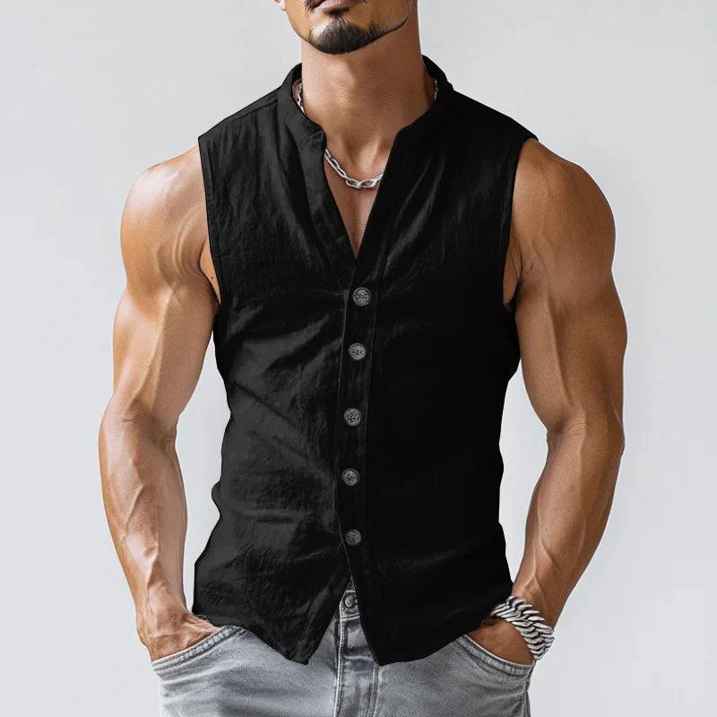 Sleeveless casual summer sports vest