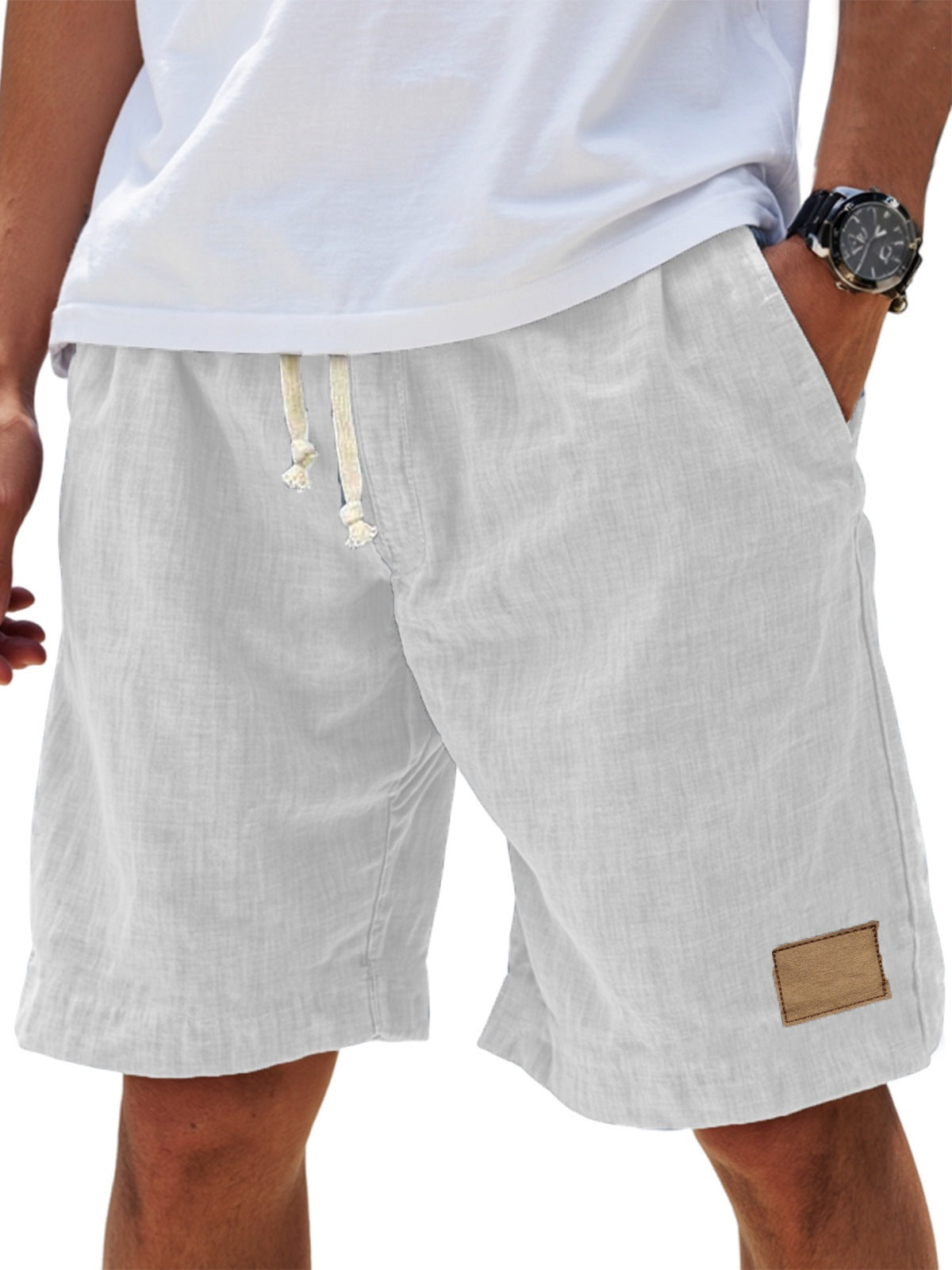 Casual and trendy men's drawstring shorts