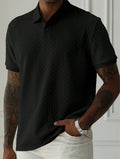 2026 Summer Business Solid Color Short-Sleeve Polo Shirt