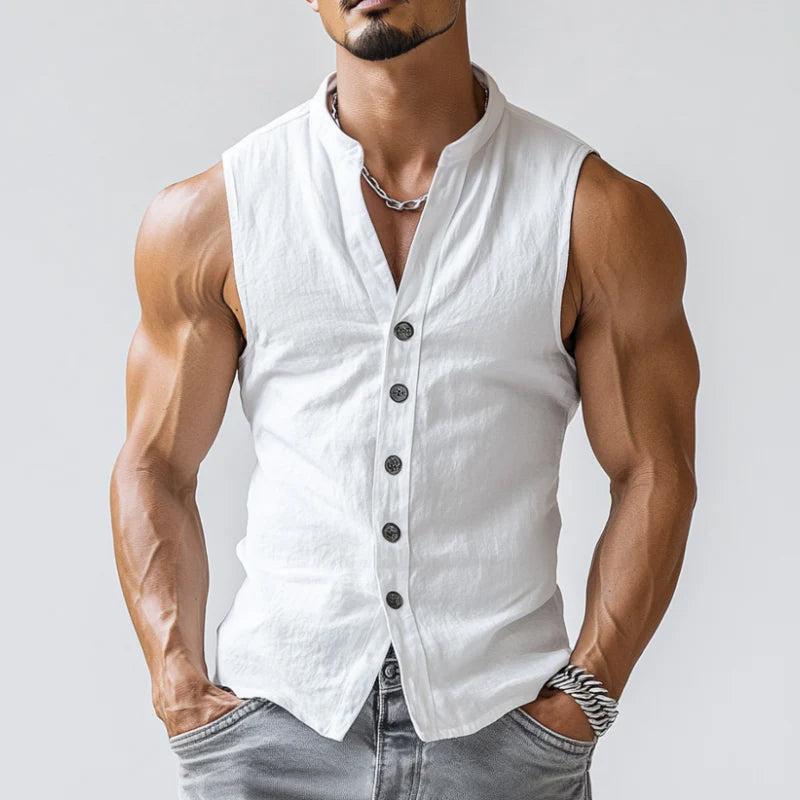 Sleeveless casual summer sports vest