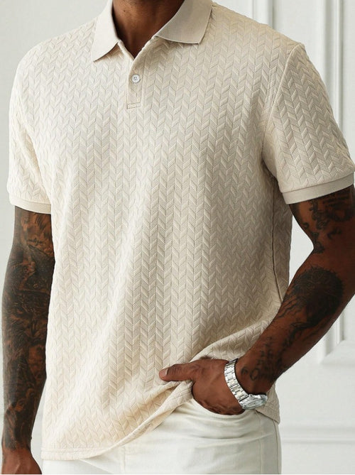 2026 Summer Business Solid Color Short-Sleeve Polo Shirt