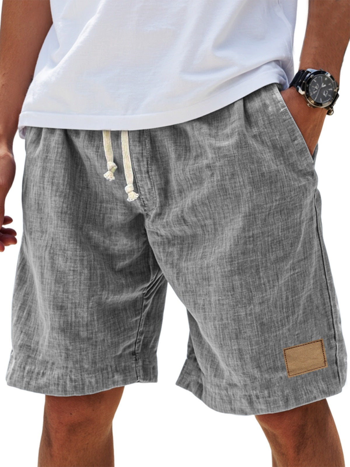 Casual and trendy men's drawstring shorts