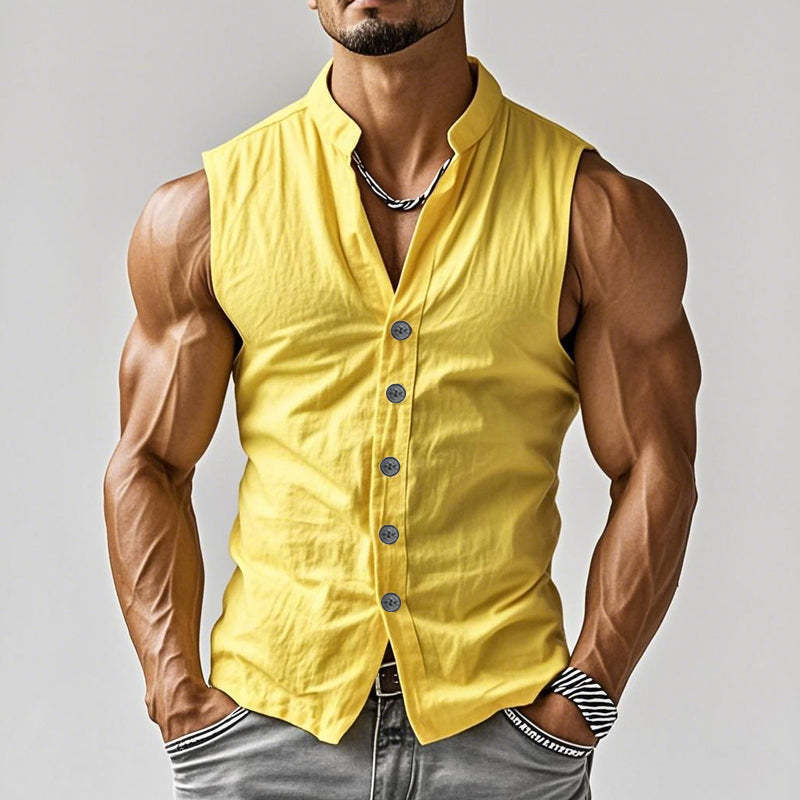 Sleeveless casual summer sports vest