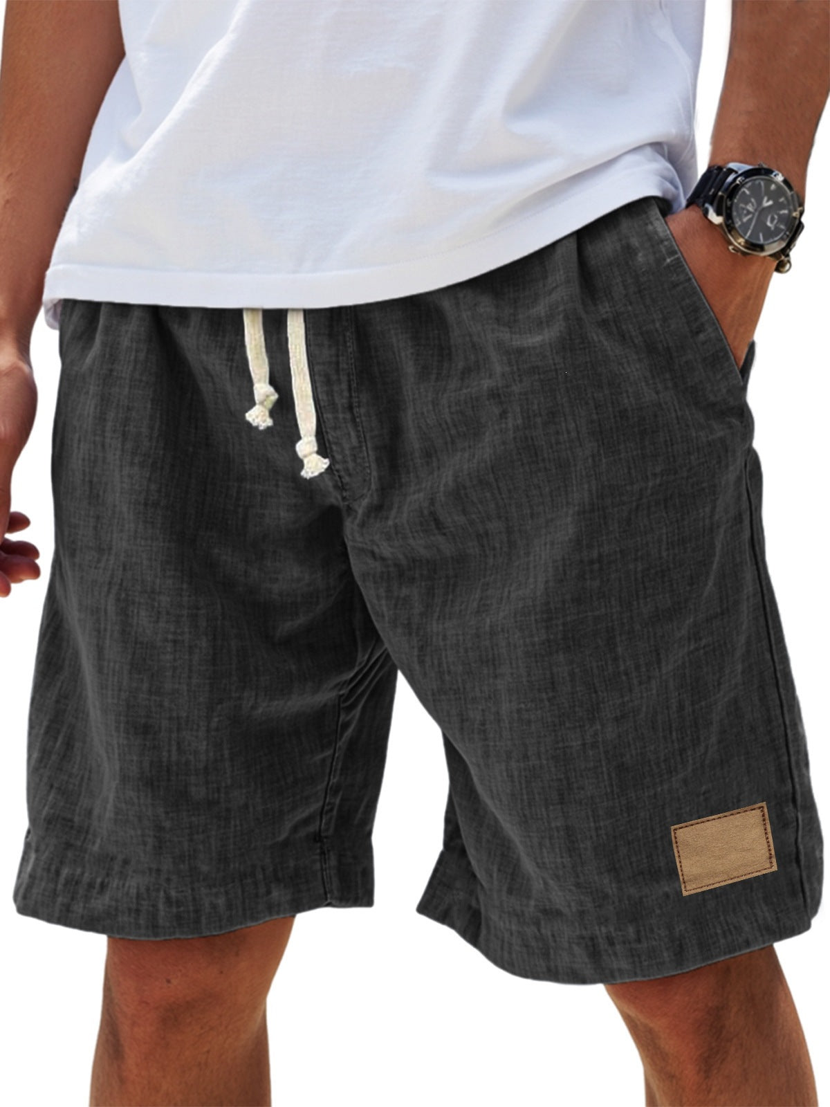 Casual and trendy men's drawstring shorts