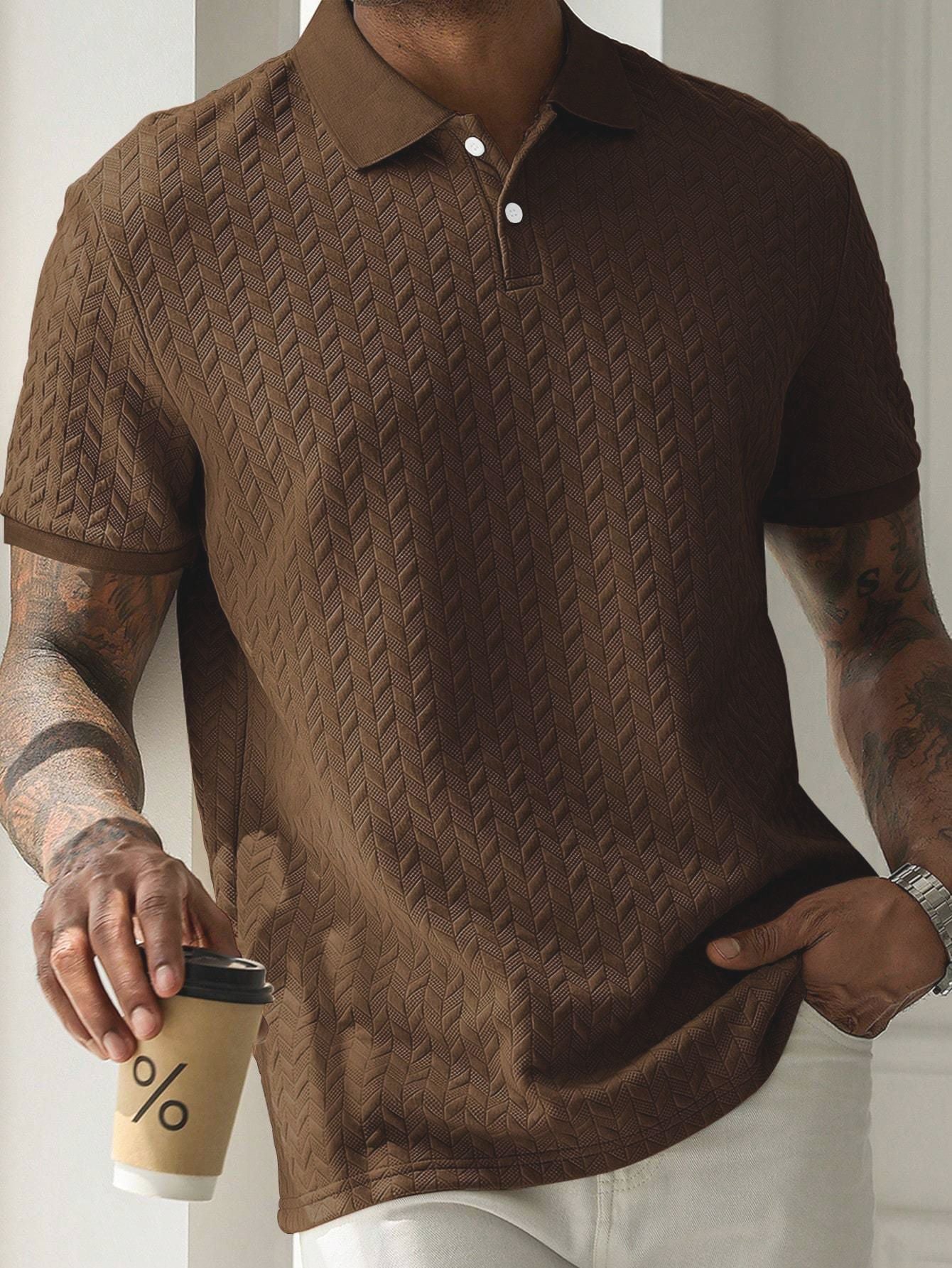 2026 Summer Business Solid Color Short-Sleeve Polo Shirt