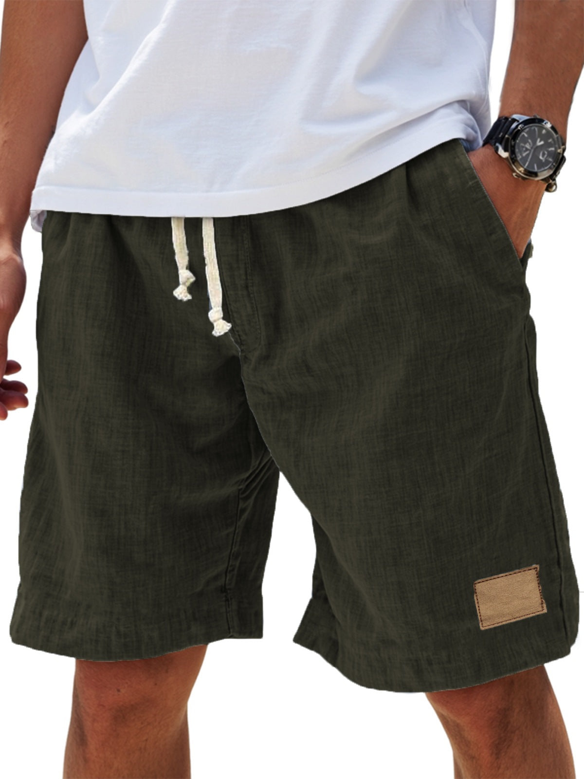 Casual and trendy men's drawstring shorts