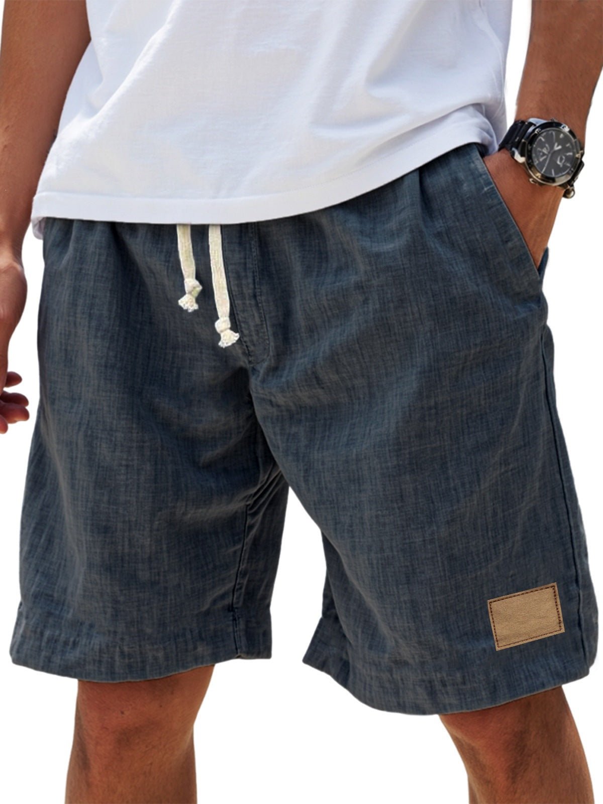 Casual and trendy men's drawstring shorts