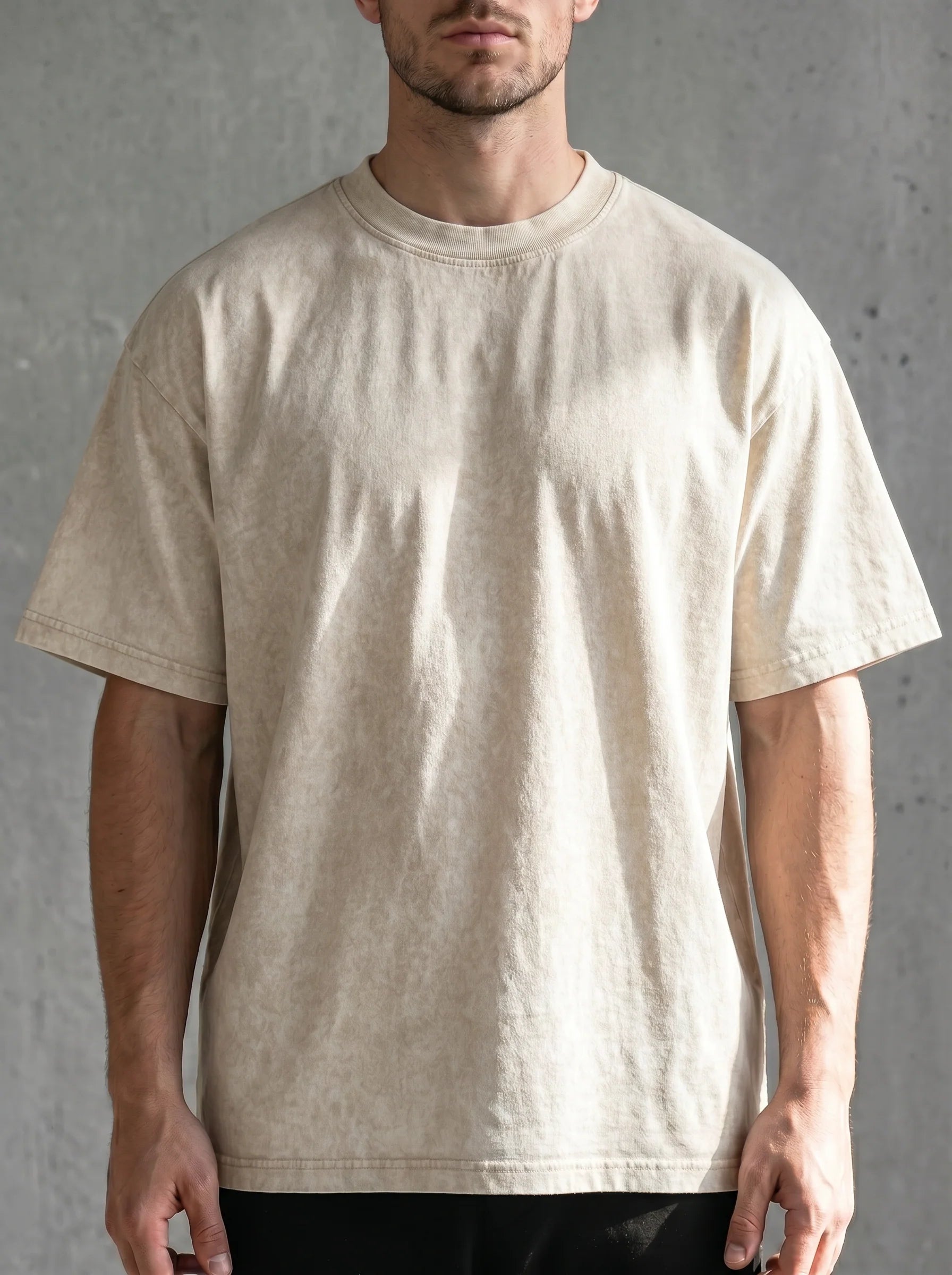 Pure cotton retro short-sleeved T-shirt