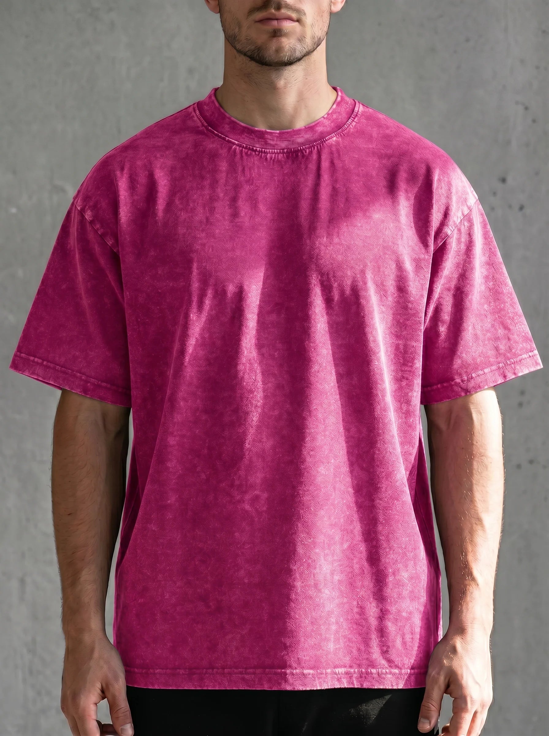 Pure cotton retro short-sleeved T-shirt