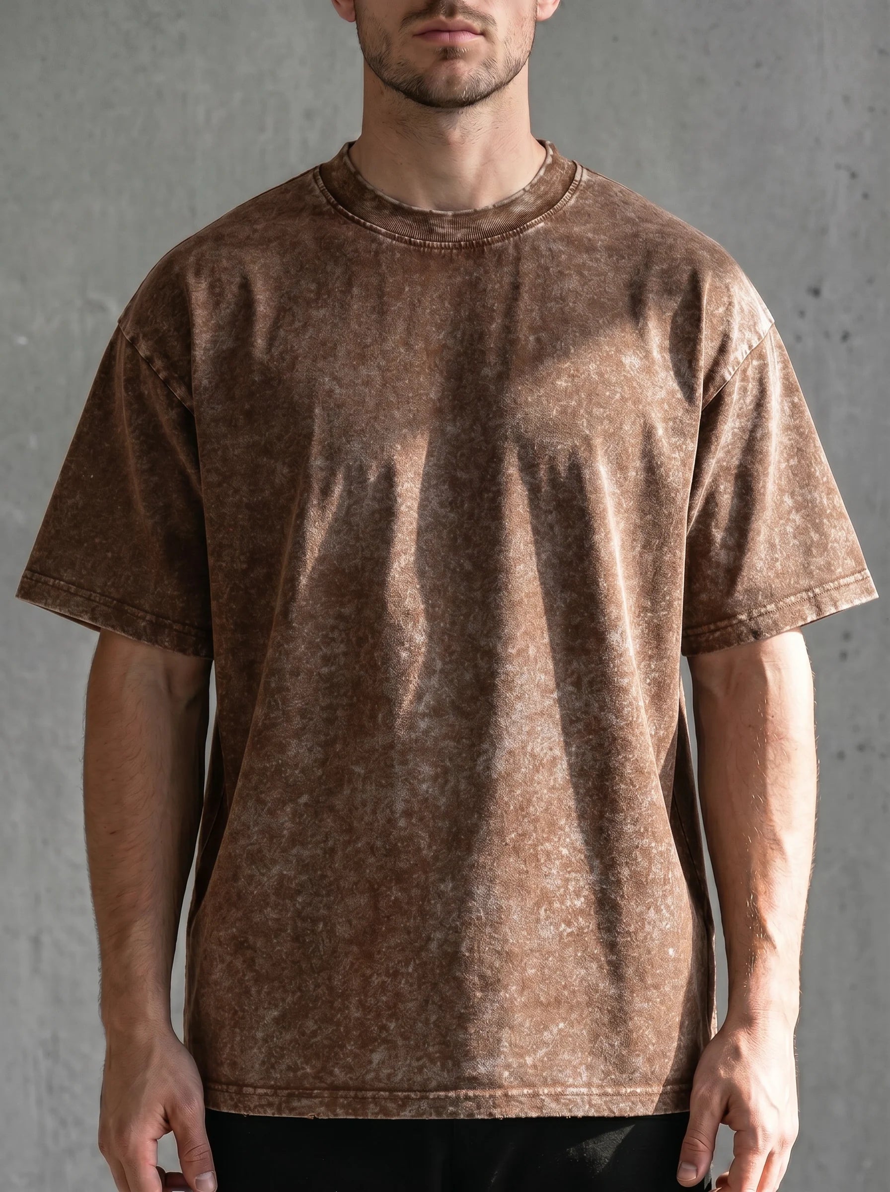 Pure cotton retro short-sleeved T-shirt