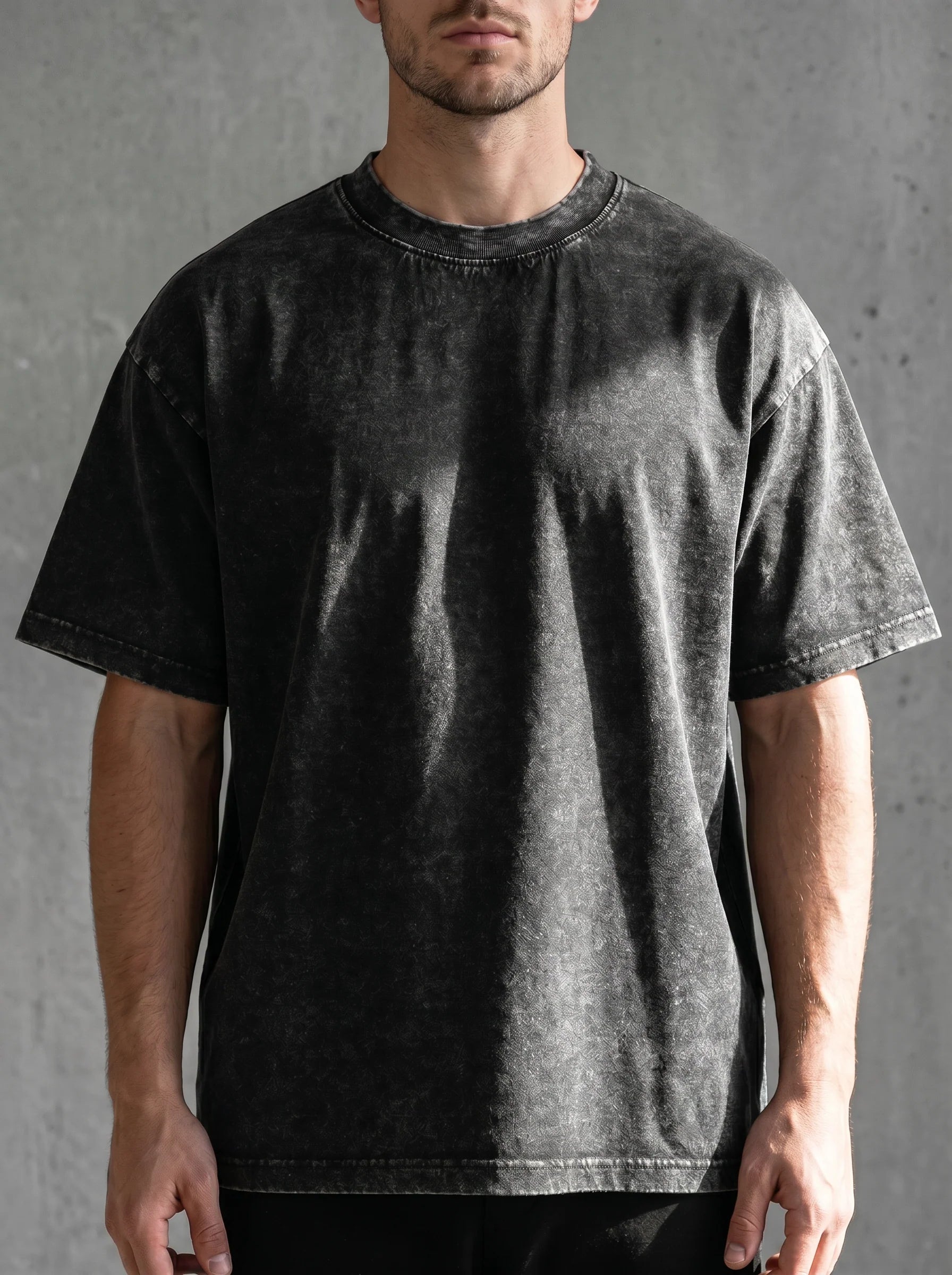 Pure cotton retro short-sleeved T-shirt
